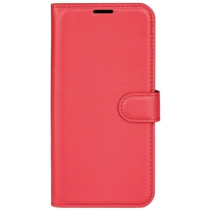 Litchi peněženkové pouzdro na mobil Huawei Nova 10 - červené