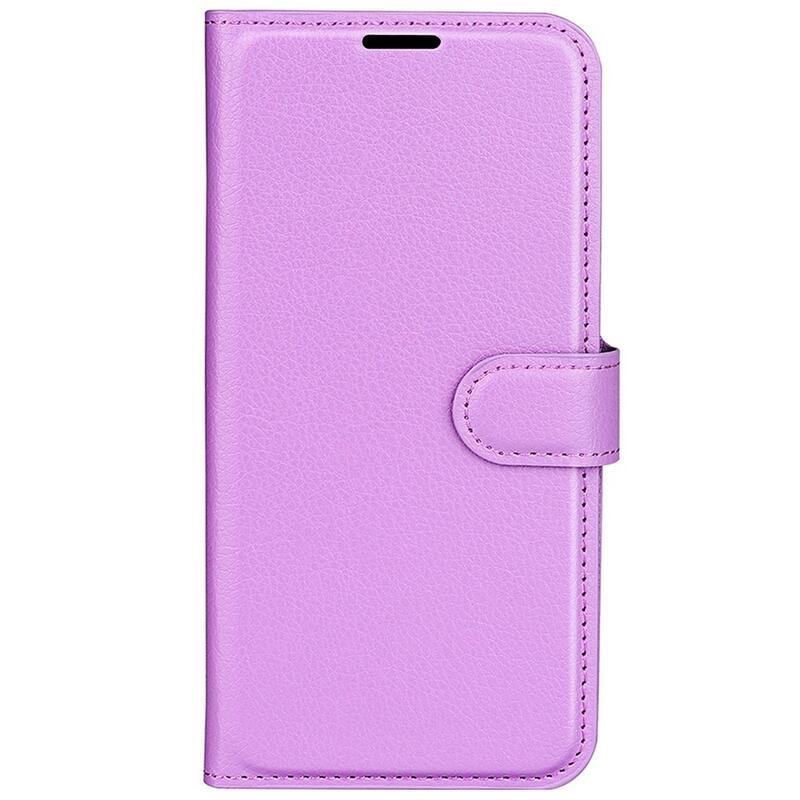 Litchi peněženkové pouzdro na mobil Huawei Nova 10 - fialové