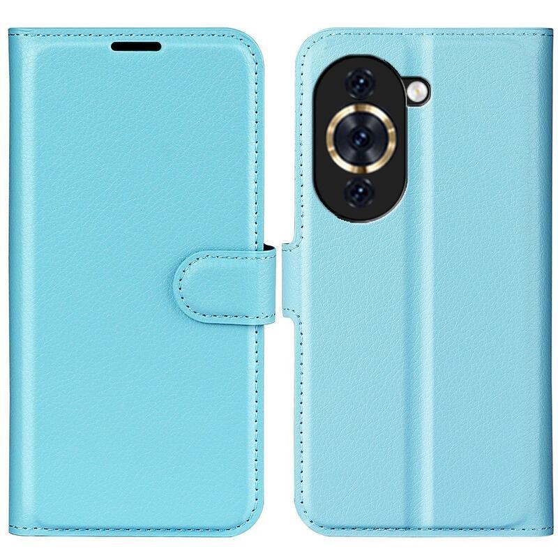 Litchi peněženkové pouzdro na mobil Huawei Nova 10 - modré