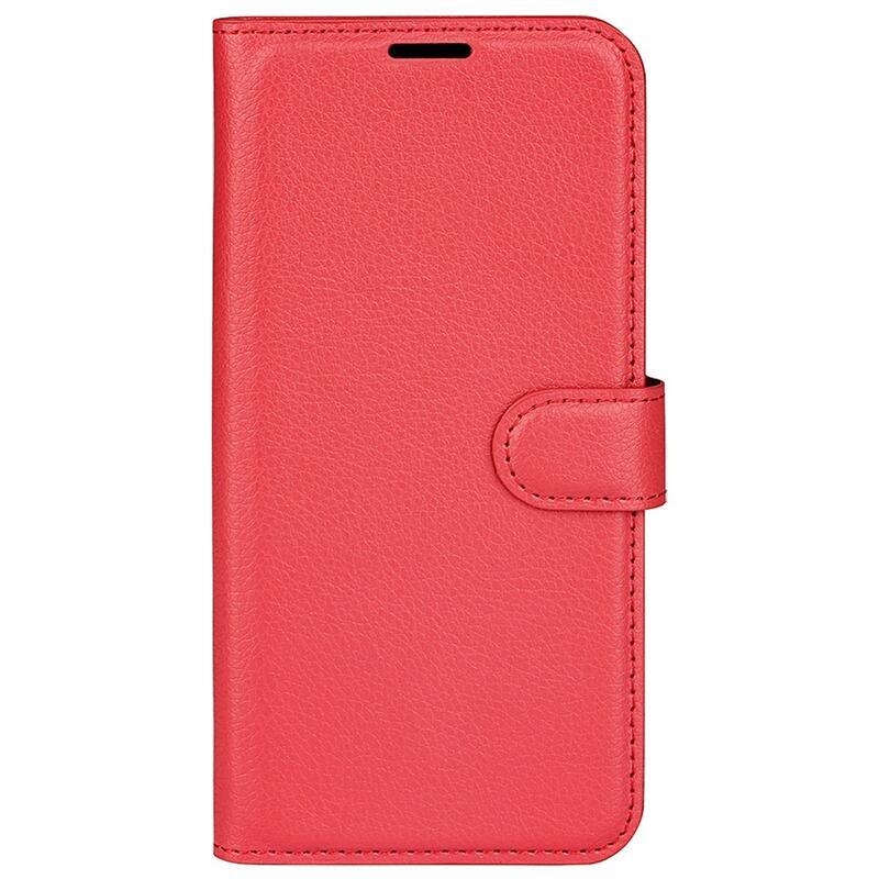 Litchi peněženkové pouzdro na mobil Huawei Nova 10 Pro - červené