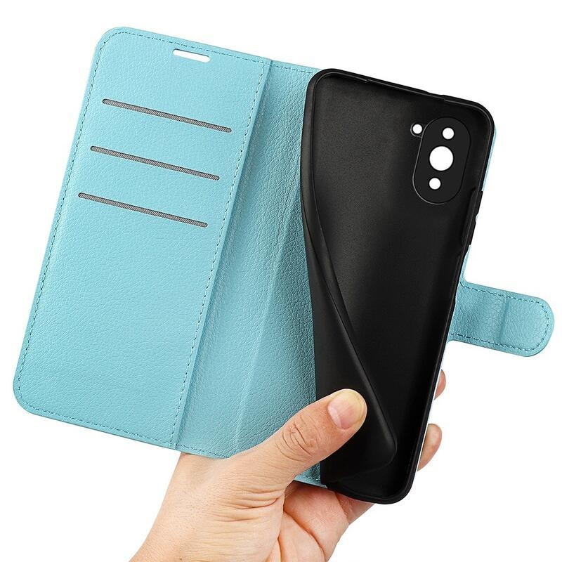 Litchi peněženkové pouzdro na mobil Huawei Nova 10 Pro - modré