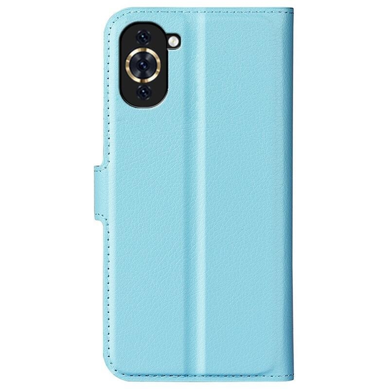 Litchi peněženkové pouzdro na mobil Huawei Nova 10 Pro - modré