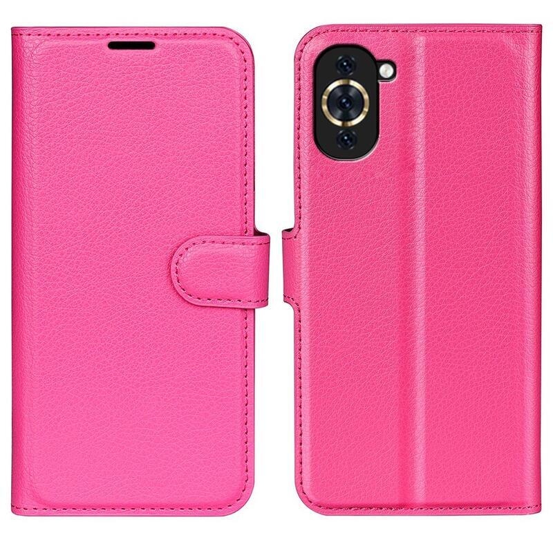 Litchi peněženkové pouzdro na mobil Huawei Nova 10 Pro - rose
