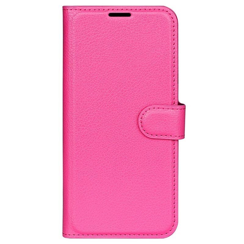 Litchi peněženkové pouzdro na mobil Huawei Nova 10 - rose