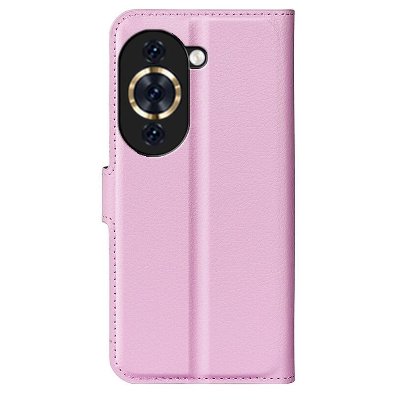 Litchi peněženkové pouzdro na mobil Huawei Nova 10 - růžové