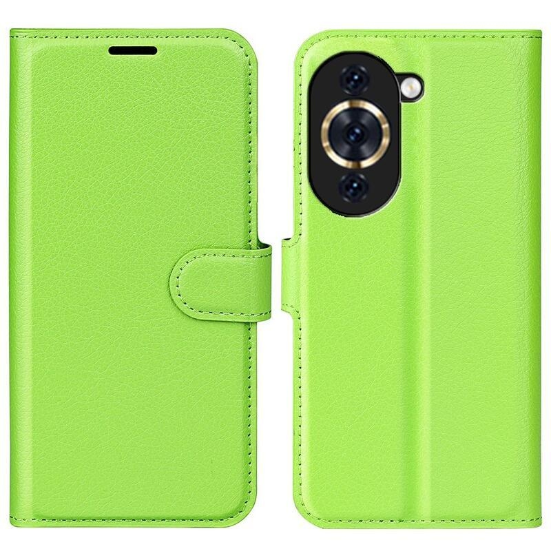 Litchi peněženkové pouzdro na mobil Huawei Nova 10 - zelené