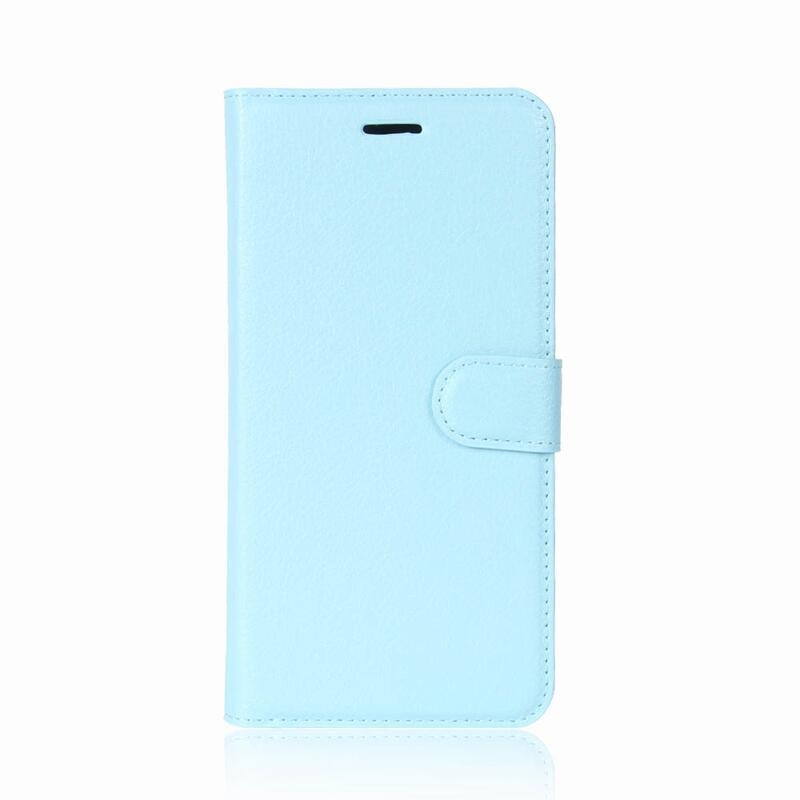 Litchi peněženkové pouzdro na mobil Huawei P30 Lite - modré