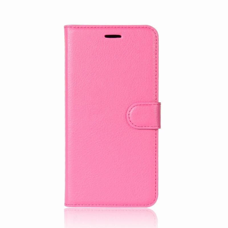 Litchi peněženkové pouzdro na mobil Huawei P30 Lite - rose