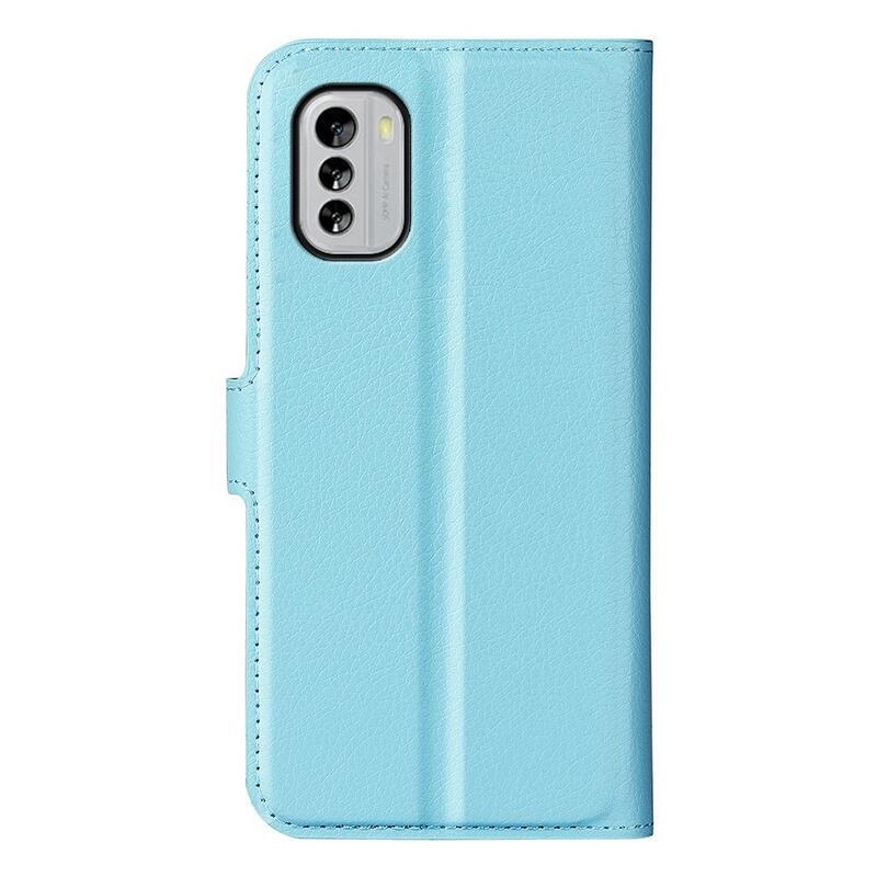 Litchi peněženkové pouzdro na mobil Nokia G60 5G - modré