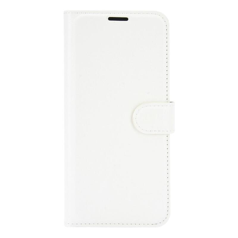 Litchi peněženkové pouzdro na mobil Samsung Galaxy A32 4G - bílé