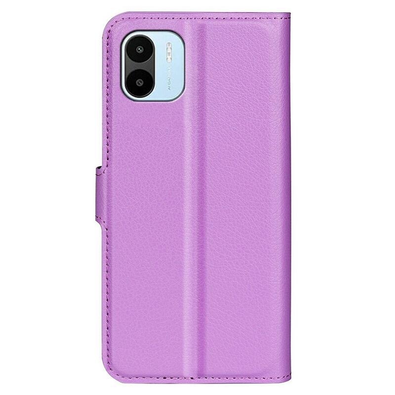 Litchi peněženkové pouzdro na mobil Xiaomi Redmi A1/Redmi A2 - fialové