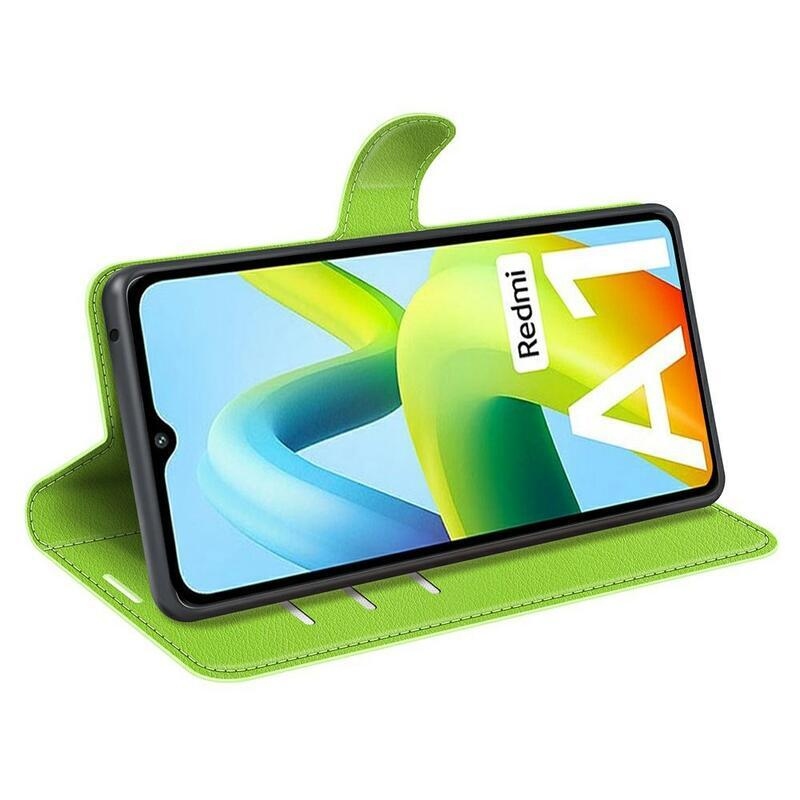 Litchi peněženkové pouzdro na mobil Xiaomi Redmi A1/Redmi A2 - zelené