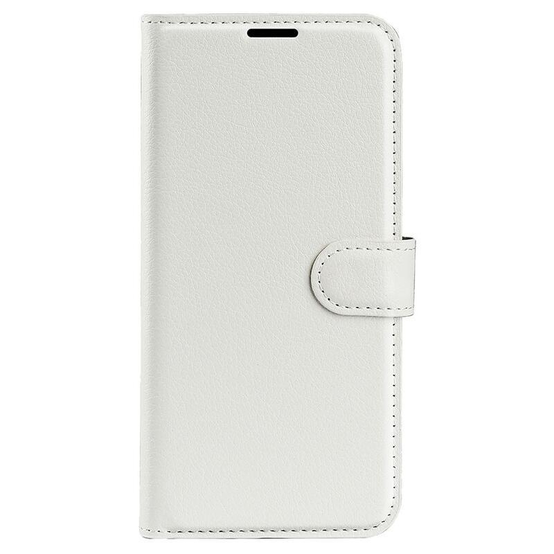 Litchi peněženkové pouzdro na Samsung Galaxy S23 - bílé