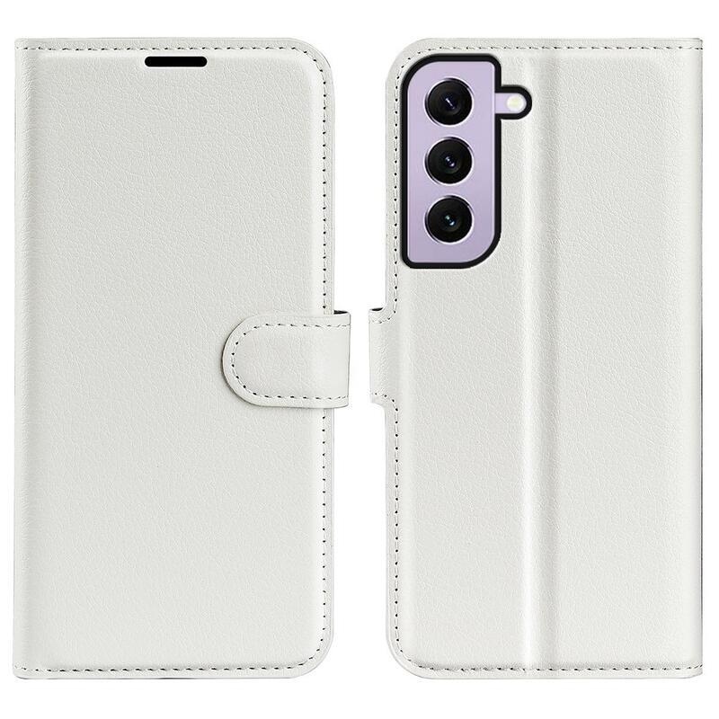 Litchi peněženkové pouzdro na Samsung Galaxy S23 - bílé