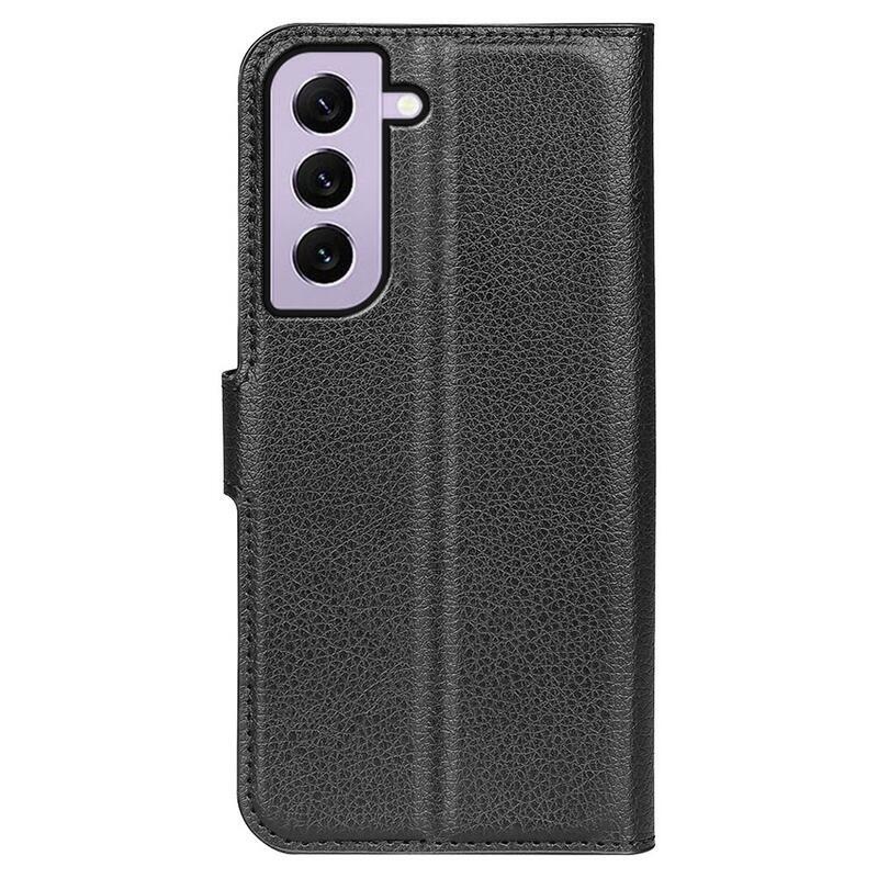 Litchi peněženkové pouzdro na Samsung Galaxy S23 - černé