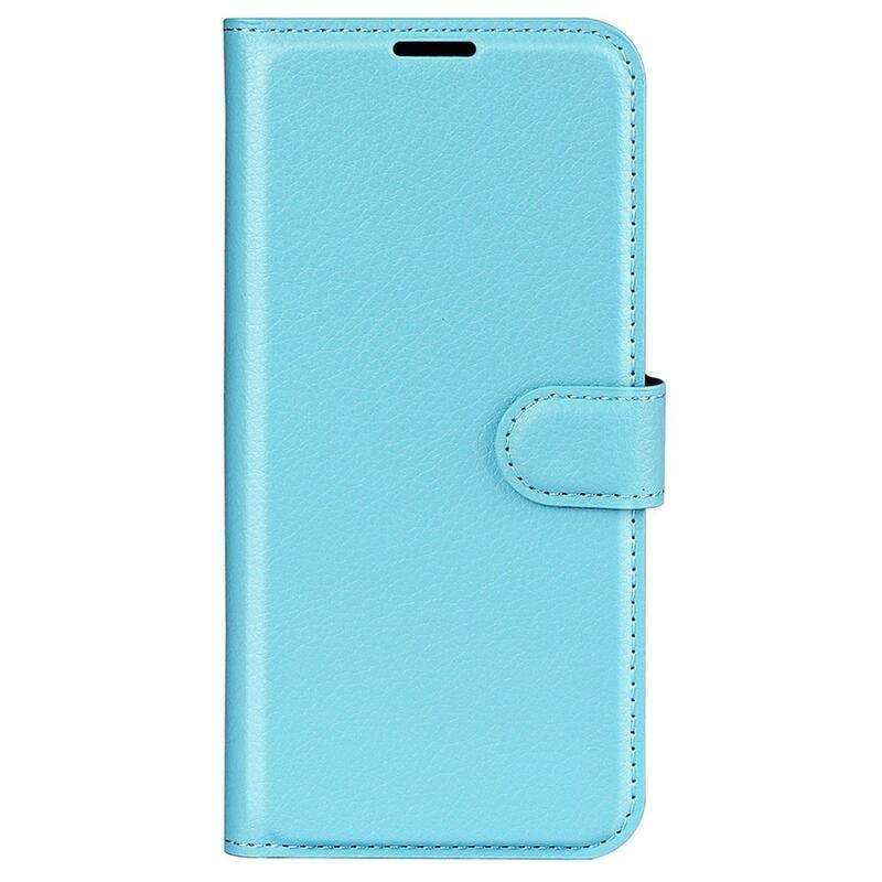 Litchi peněženkové pouzdro na Samsung Galaxy S23+ - modré