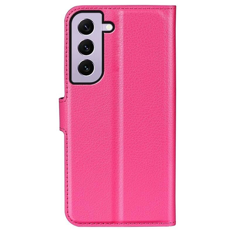 Litchi peněženkové pouzdro na Samsung Galaxy S23 - rose