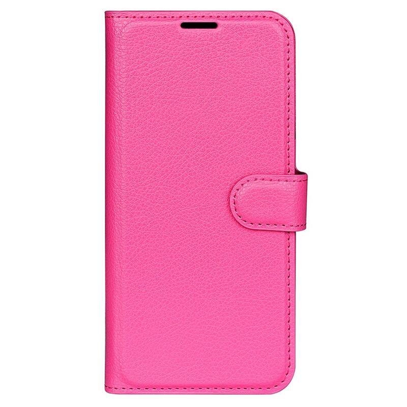 Litchi peněženkové pouzdro na Samsung Galaxy S23 - rose
