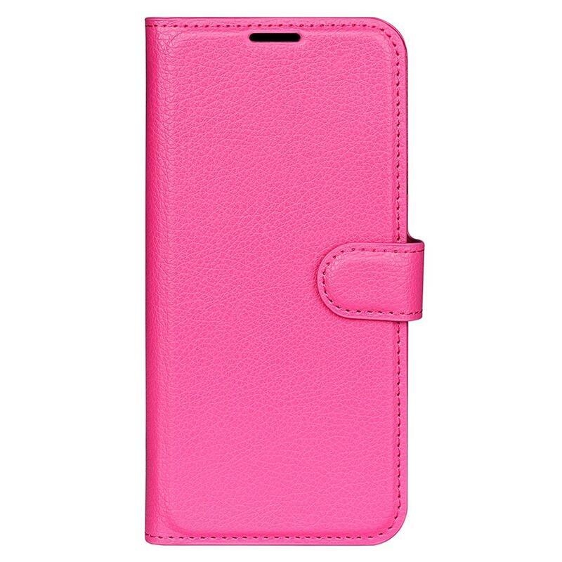 Litchi peněženkové pouzdro na Samsung Galaxy S23+ - rose