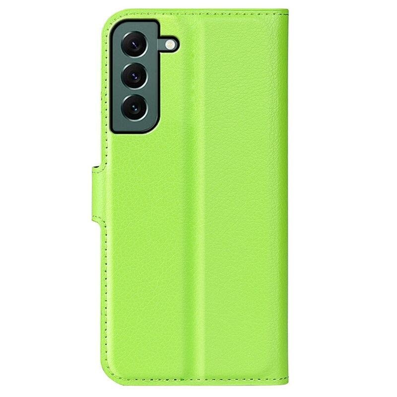 Litchi peněženkové pouzdro na Samsung Galaxy S23+ - zelené