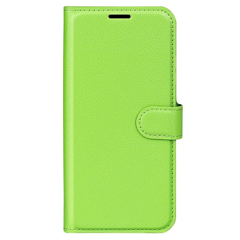 Litchi peněženkové pouzdro na Samsung Galaxy S23 - zelené