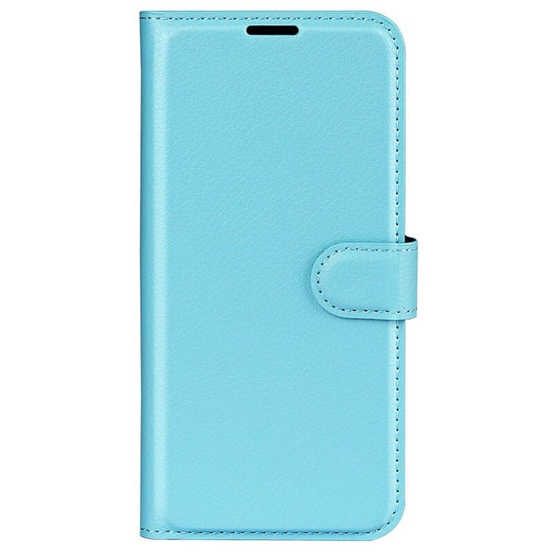 Litchi PU kožené peněženkové pouzdro na mobil Honor 70 5G - modré