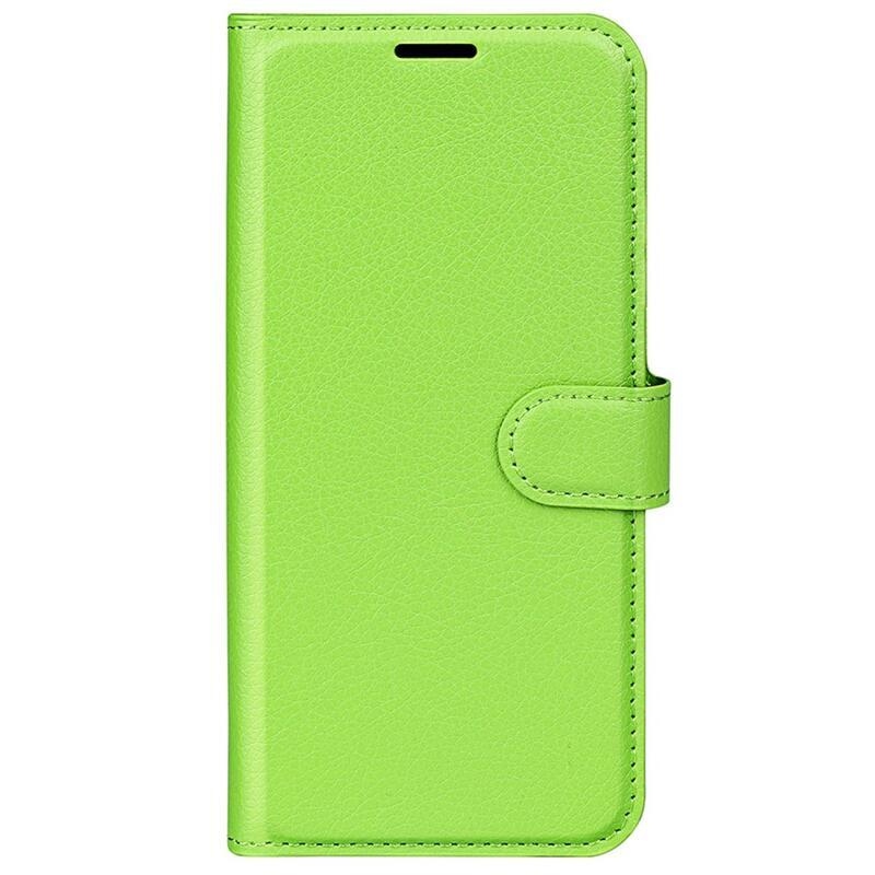 Litchi PU kožené peněženkové pouzdro na mobil Honor 70 5G - zelené