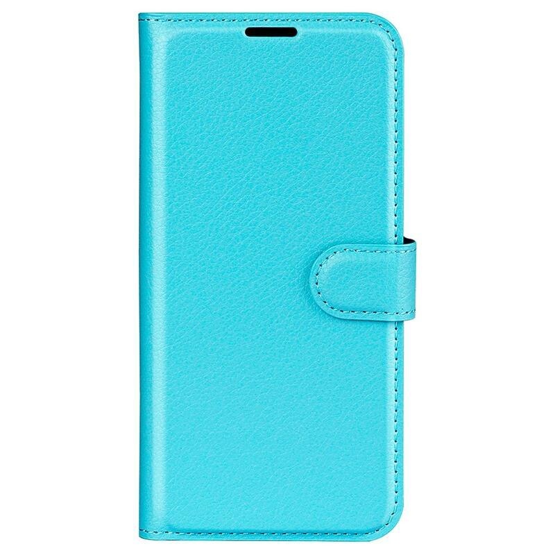 Litchi PU kožené peněženkové pouzdro na mobil Honor Magic 4 Lite 5G - modré