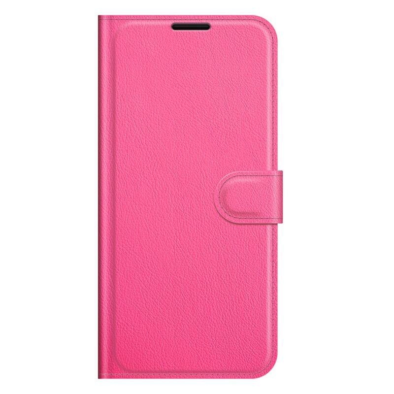 Litchi PU kožené peněženkové pouzdro na mobil Nokia XR20 - rose