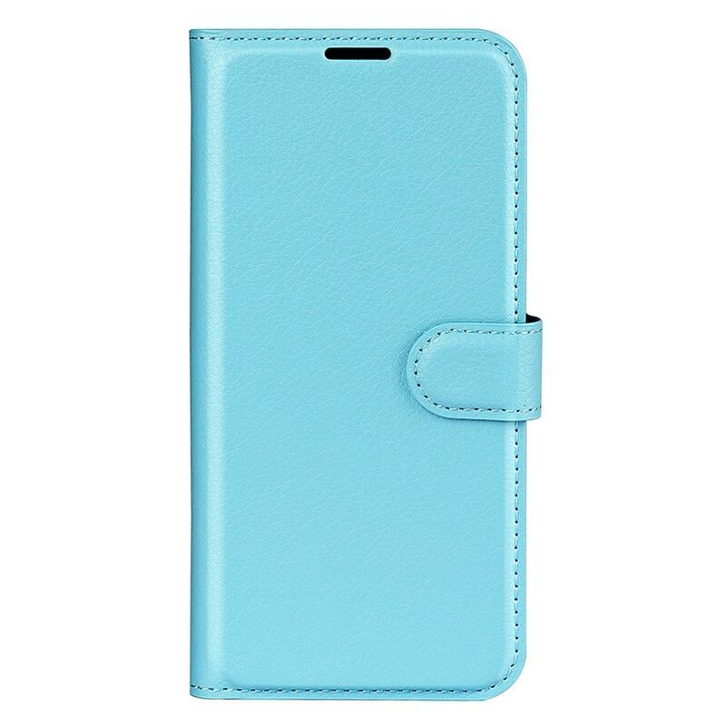 Litchi PU kožené peněženkové pouzdro na mobil Samsung Galaxy A23 4G/5G - modré