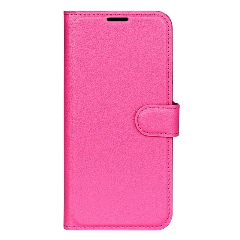Litchi PU kožené peněženkové pouzdro na mobil Samsung Galaxy A23 4G/5G - rose