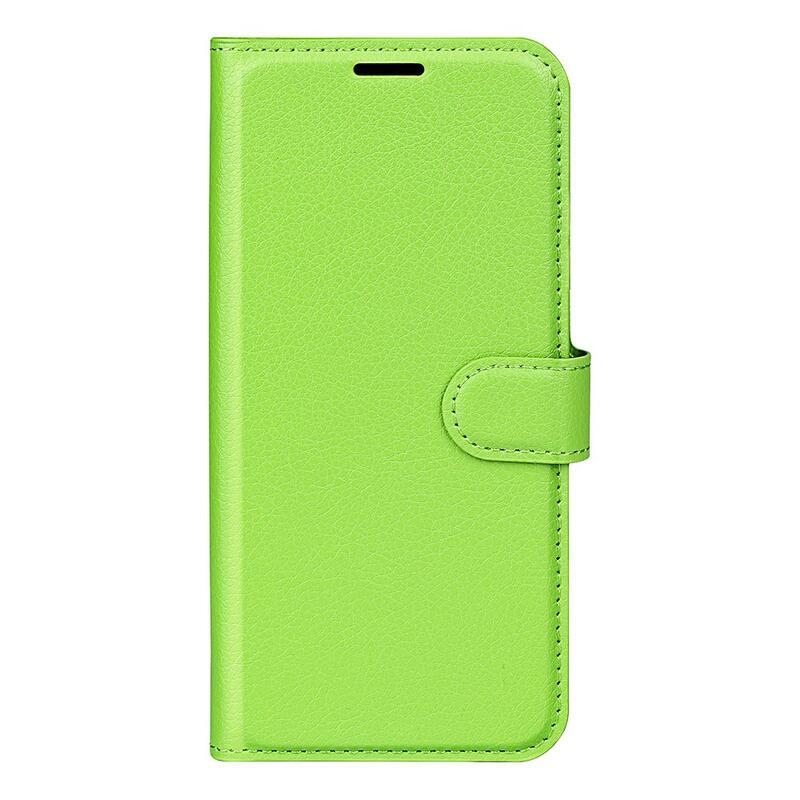 Litchi PU kožené peněženkové pouzdro na mobil Samsung Galaxy A33 5G - zelené