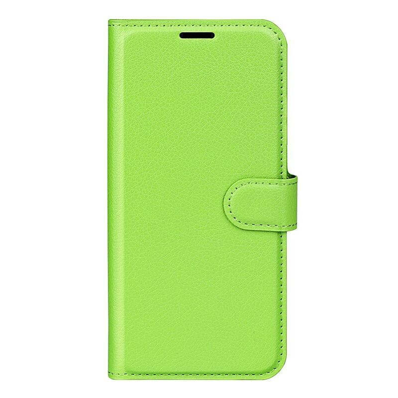 Litchi PU kožené peněženkové pouzdro na mobil Samsung Galaxy A53 5G - zelené