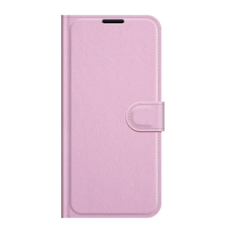 Litchi PU kožené peněženkové pouzdro na mobil Vivo Y72 5G/Y52 5G - růžové