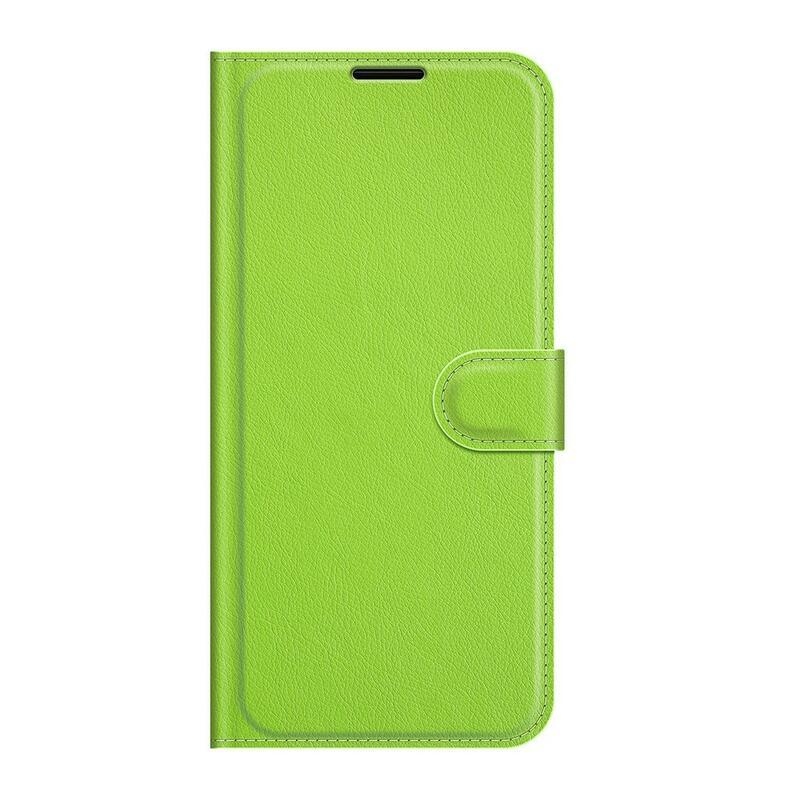 Litchi PU kožené peněženkové pouzdro na mobil Vivo Y72 5G/Y52 5G - zelené