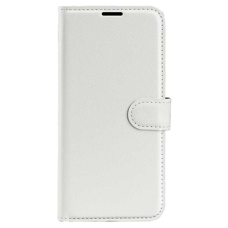 Litchi PU kožené peněženkové pouzdro na mobil Xiaomi 12 Lite - bílé