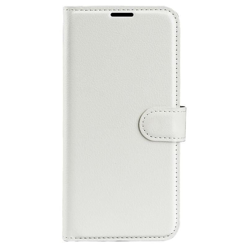 Litchi PU kožené peněženkové pouzdro na mobil Xiaomi Poco X4 Pro 5G - bílé