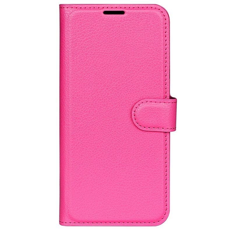 Litchi PU kožené peněženkové pouzdro na mobil Xiaomi Poco X4 Pro 5G - rose