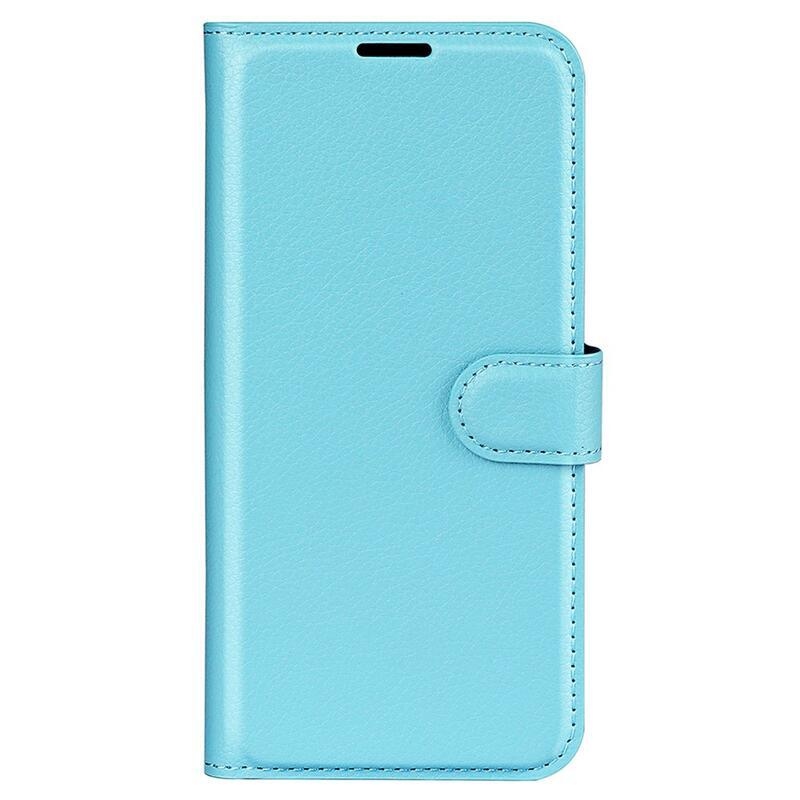 Litchi PU kožené peněženkové pouzdro na mobil Xiaomi Redmi Note 11 4G/Note 11S 4G - modré