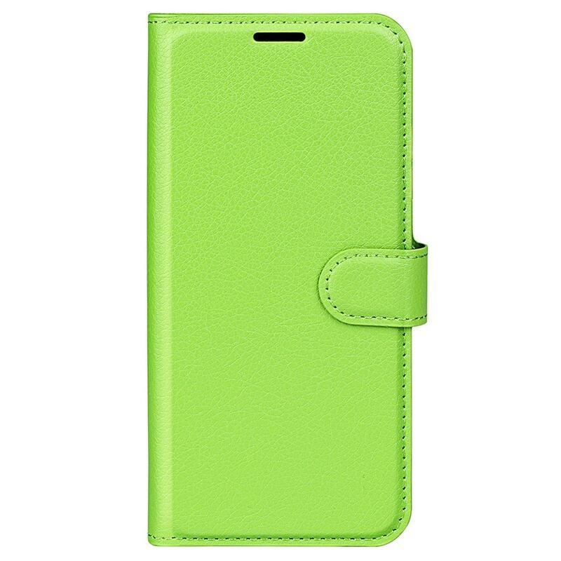 Litchi PU kožené peněženkové pouzdro na mobil Xiaomi Redmi Note 11 4G/Note 11S 4G - zelené