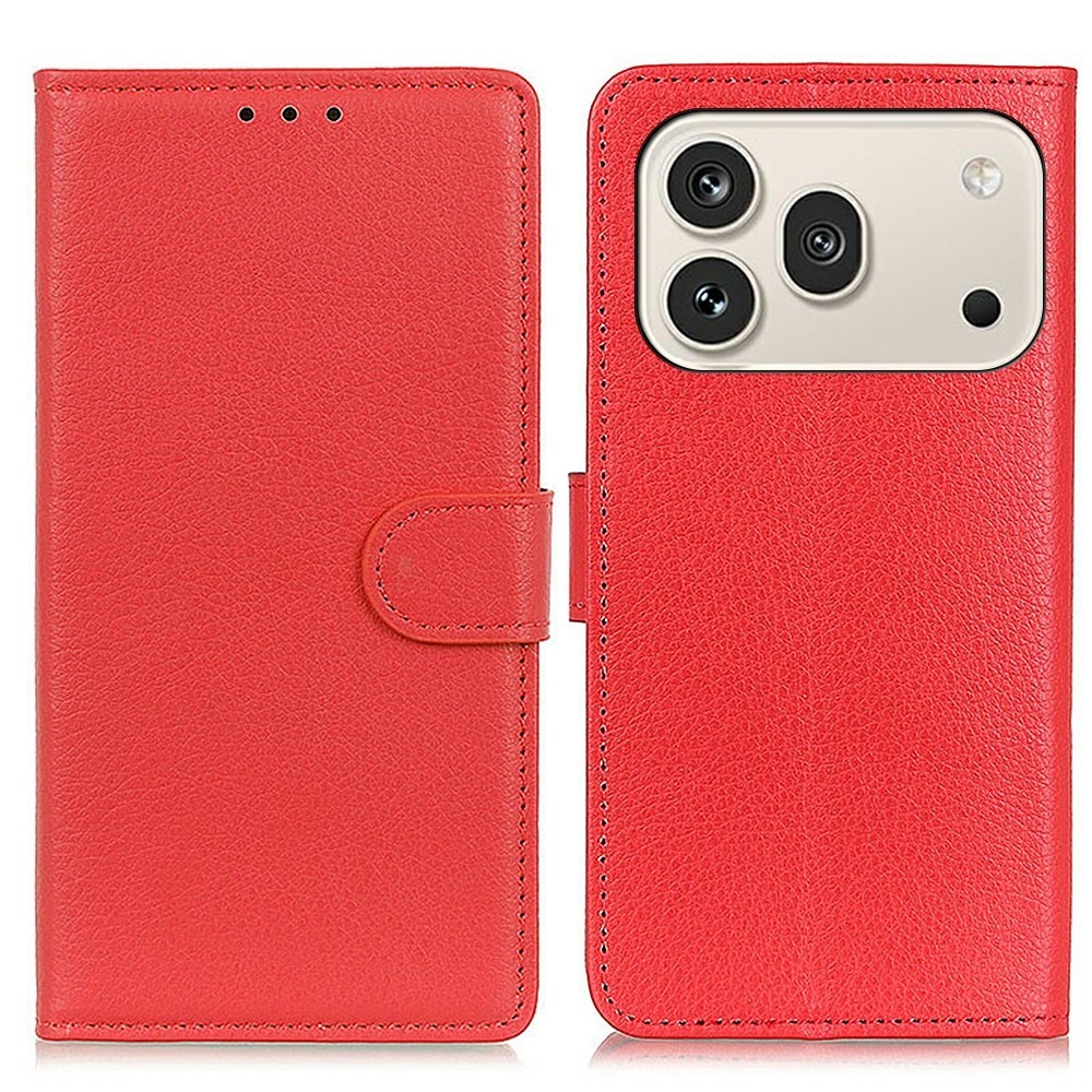 Litchie knížkové pouzdro na Honor 600 Pro 5G/Honor 600 5G - červené