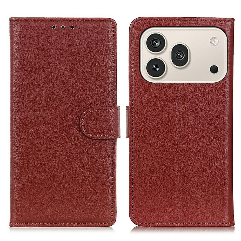 Litchie knížkové pouzdro na Honor 600 Pro 5G/Honor 600 5G - hnědé