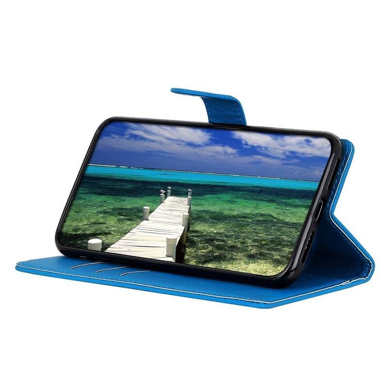 Litchie knížkové pouzdro na Honor Magic 5 Lite 5G - modré