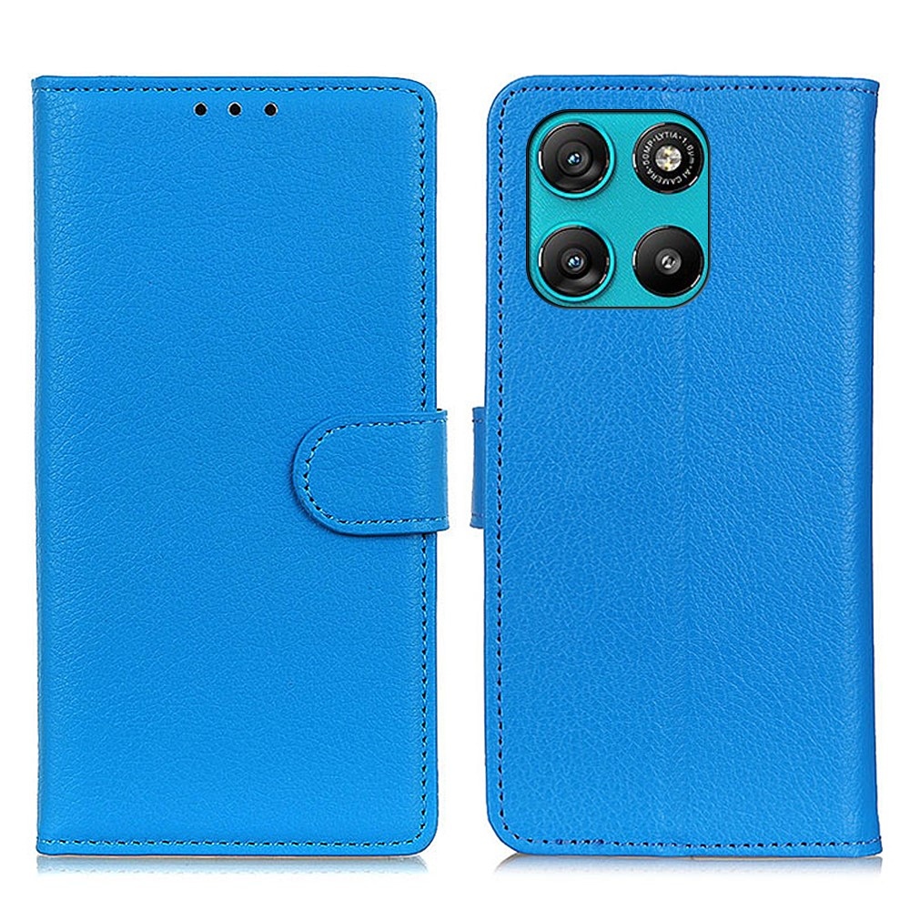 Litchie knížkové pouzdro na Motorola Moto G57 Power 5G - modré