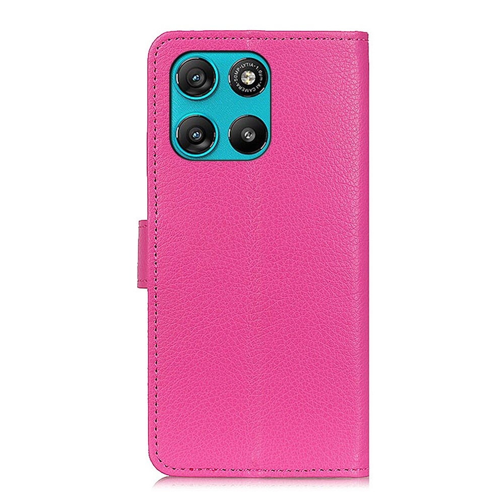 Litchie knížkové pouzdro na Motorola Moto G57 Power 5G - rose