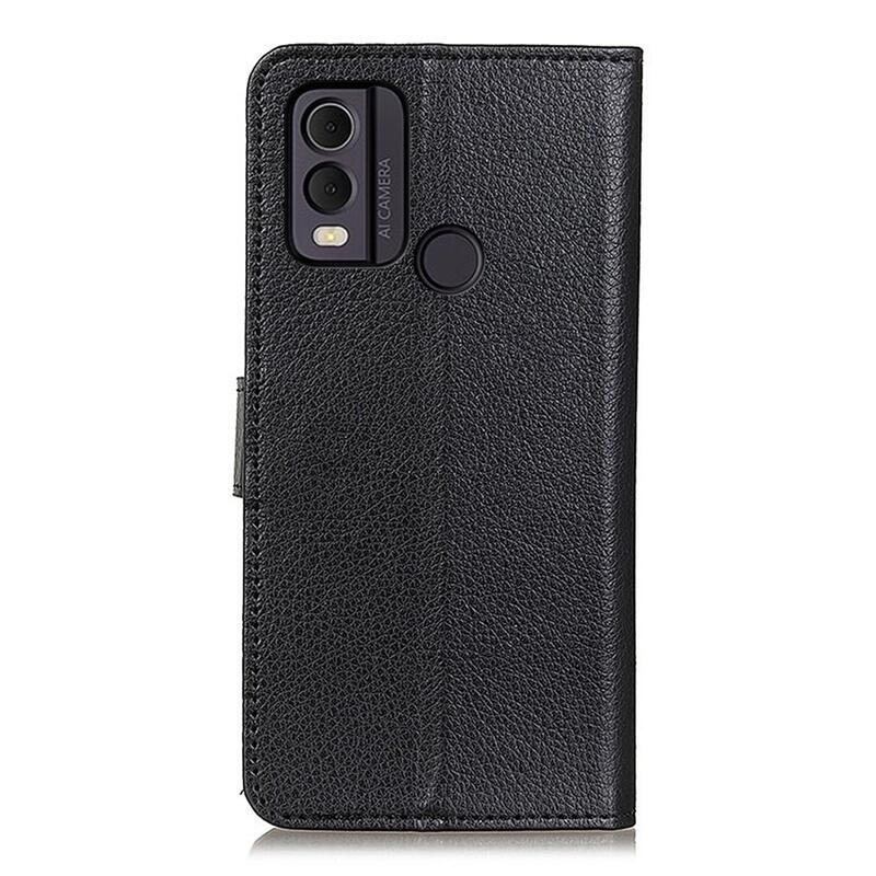 Litchie knížkové pouzdro na Nokia C22 - černé