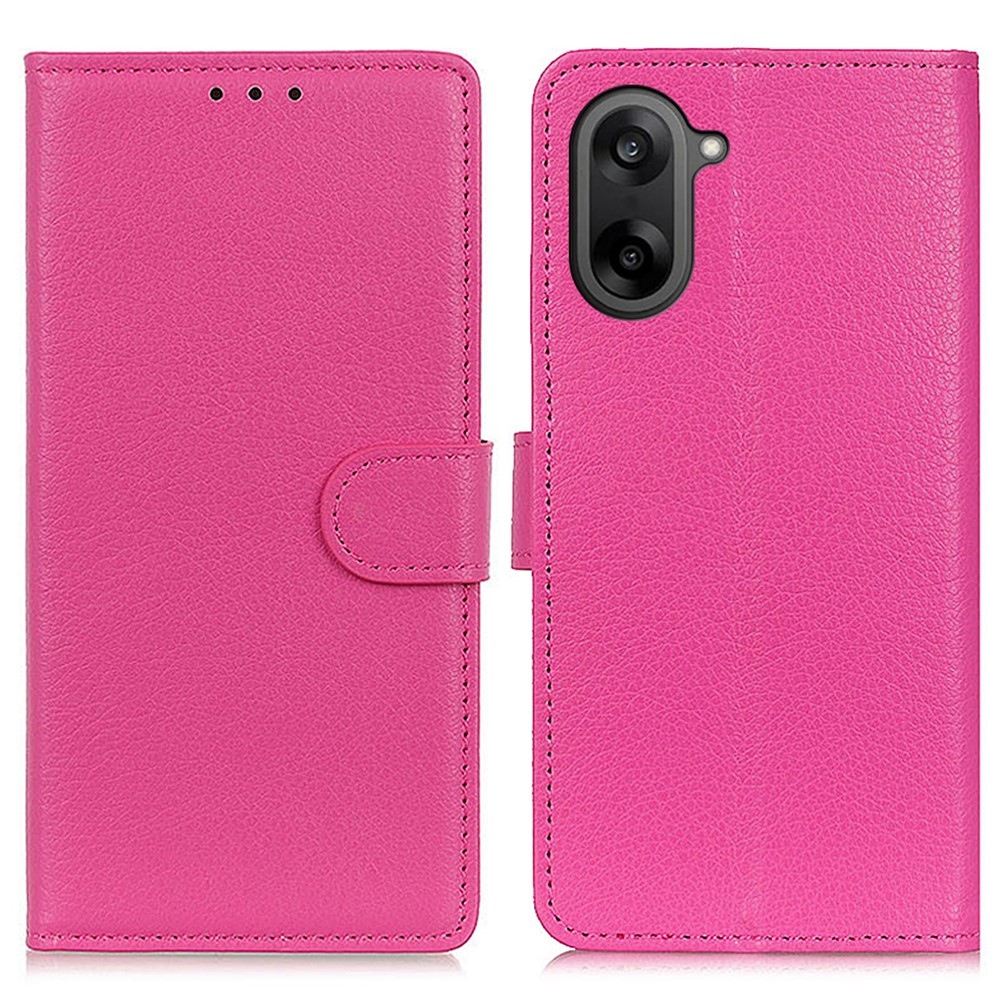 Litchie knížkové pouzdro na OnePlus Nord CE5 5G - rose