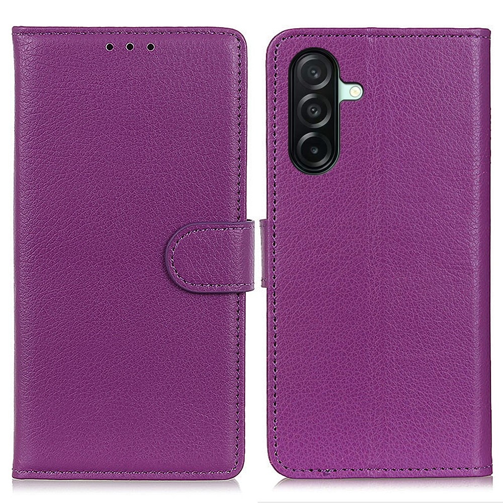 Litchie knížkové pouzdro na Samsung Galaxy A27 - fialové