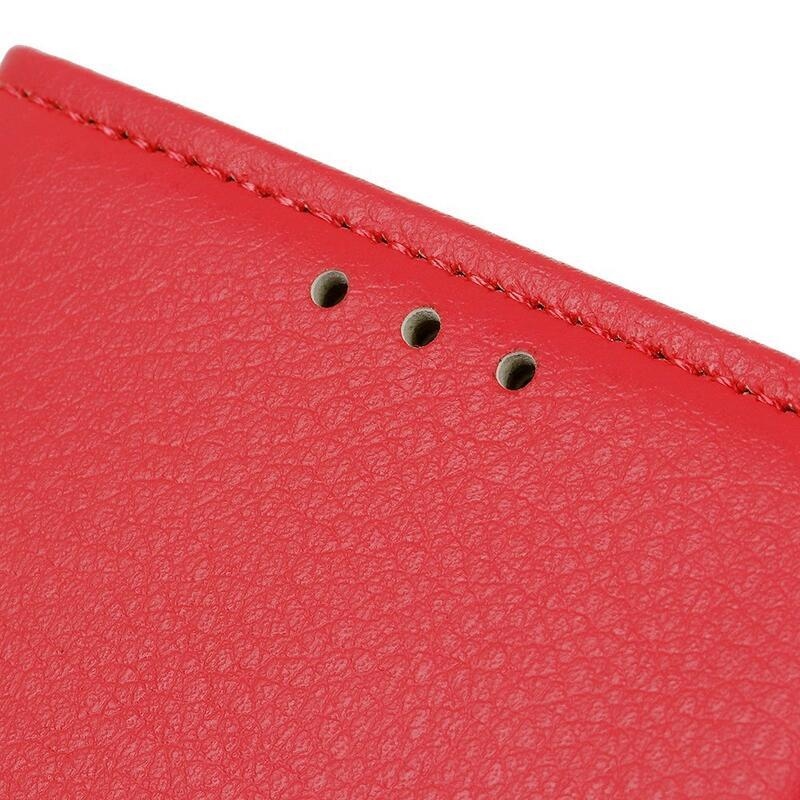 Litchie knížkové pouzdro na Samsung Galaxy Xcover 6 Pro - červené