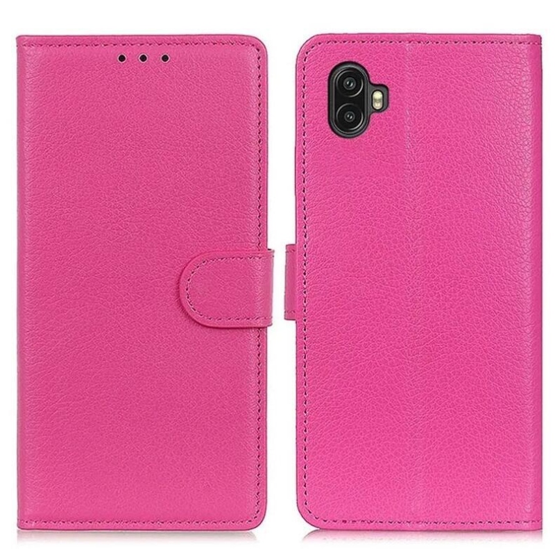 Litchie knížkové pouzdro na Samsung Galaxy Xcover 6 Pro - rose